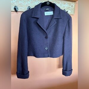 Max Mara Cropped Wool Jacket